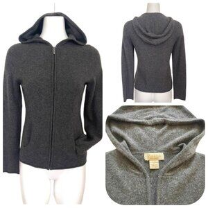 Peck & Peck 2 fly pure cashemere Gray Zip Hoodie